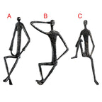 Abstract Human Figurine Metal Statue Collectible Art Sculpture for Living Room Home Table Decoration... - House Of Avana