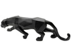 Abstract Panther Statue with Geometric Pattern, close-up view - House Of Avana
