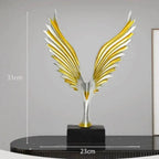 Abstract Golden Raptor Sculpture for Home Office Decor - House Of Avana
