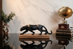 Abstract Panther Statue with Geometric Pattern House Of Avana