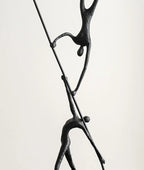 Abstract Sculpture - Acrobatic Figurine Gold Finish, in-use display - House Of Avana