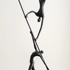 Abstract Sculpture - Acrobatic Figurine Gold Finish, lifestyle image - House Of Avana