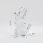 Modern Abstract Sculpture - 20cm Mosaic Figurine, angled view - House Of Avana