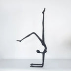 Abstract Sculpture - Modern Iron Dancer, front view - House Of Avana