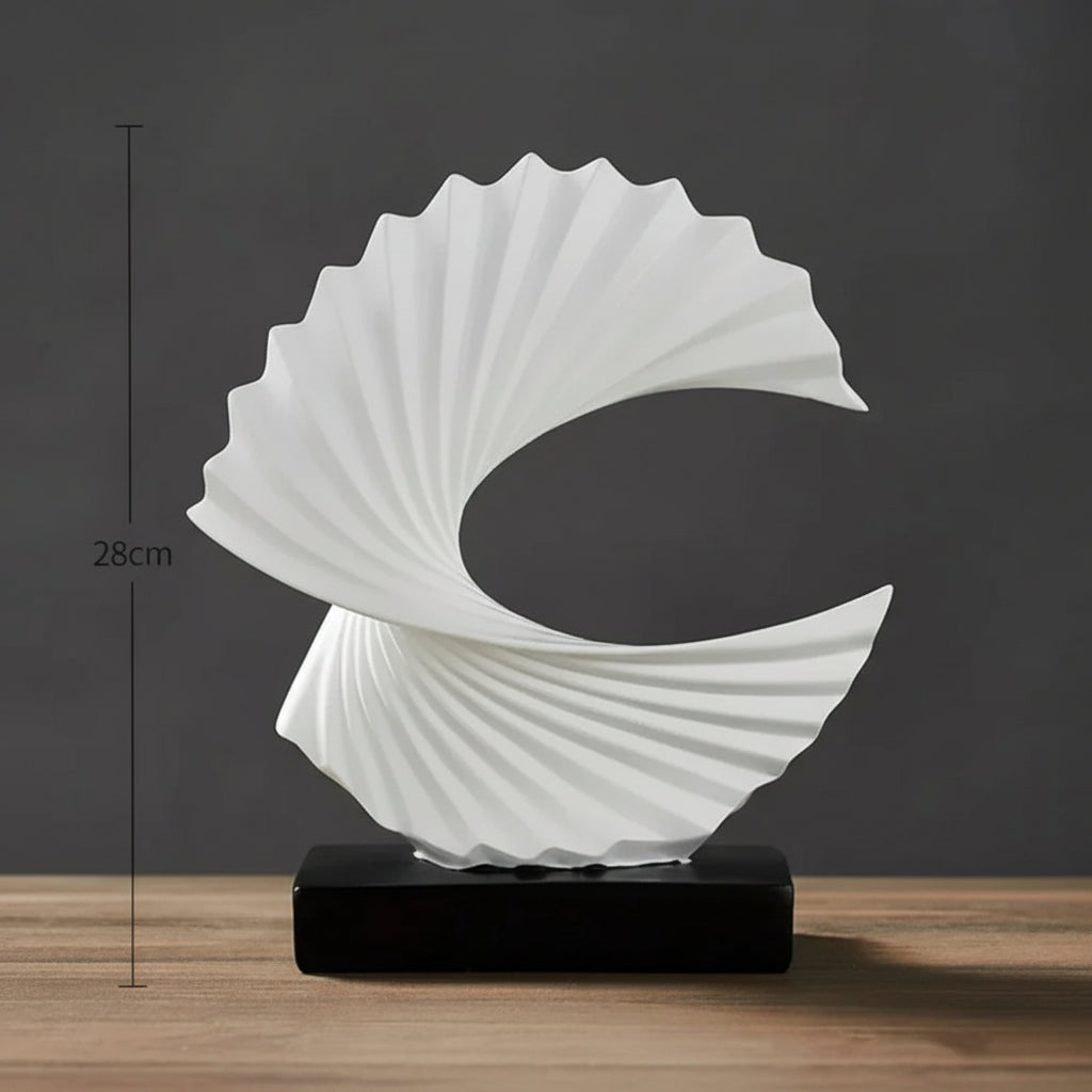 Modern Decorative Abstract Sculpture, top view - House Of Avana