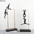 Bungee Jumping Extreme Athlete Figures Sculpture Climbing Character Resins Statue Abstract Crafts Desk... - House Of Avana