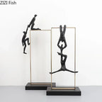 Bungee Jumping Extreme Athlete Figures Sculpture Climbing Character Resins Statue Abstract Crafts Desk... - House Of Avana
