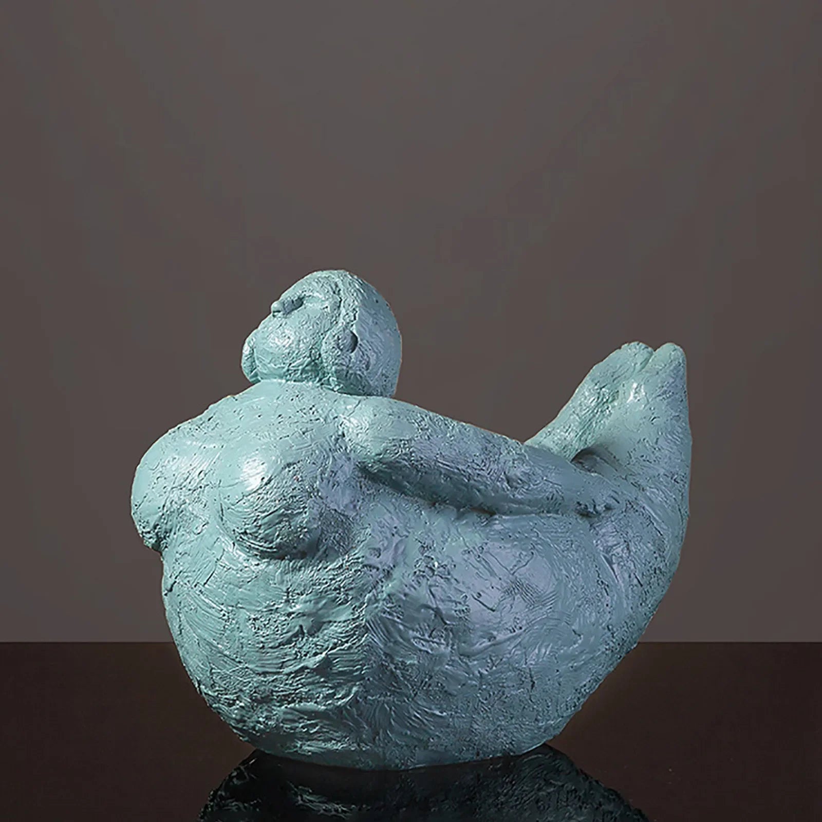 Abstract Sculpture Graceful Yoga Fat Woman Artwork Bedroom Living Room Home Decoration Ornaments Resin... - House Of Avana