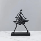 Abstract Sculpture - White Marble Goddess Figure, back view - House Of Avana
