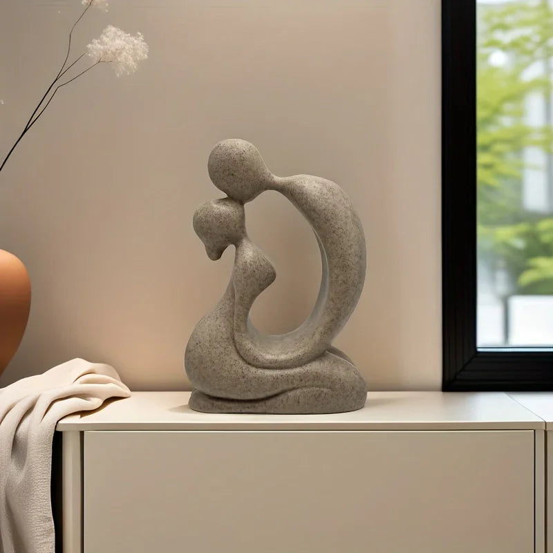 Abstract Art Figure, Creative Couple Kissing, Bar Cabinet Tv Stand Bedroom Home Decorabstract Art... - House Of Avana