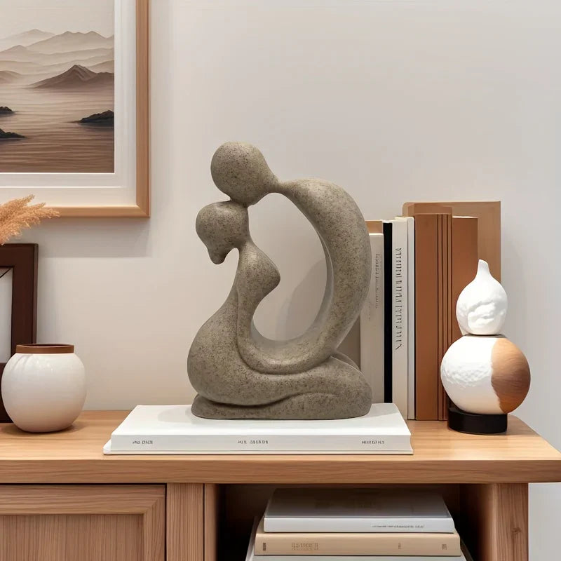 Abstract Art Figure, Creative Couple Kissing, Bar Cabinet Tv Stand Bedroom Home Decorabstract Art... - House Of Avana