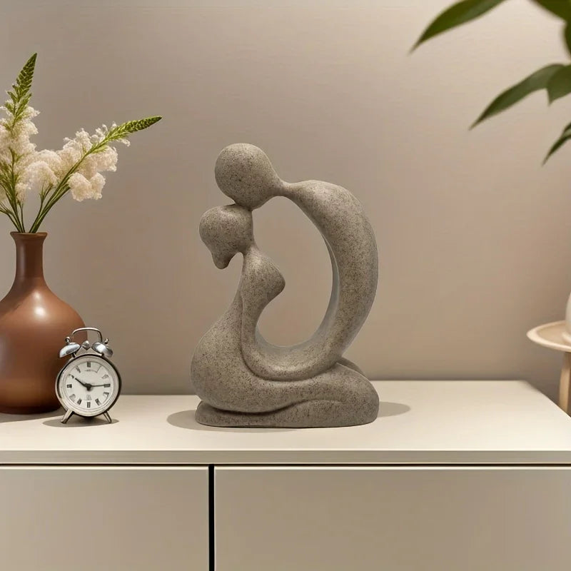 Abstract Art Figure, Creative Couple Kissing, Bar Cabinet Tv Stand Bedroom Home Decorabstract Art... - House Of Avana