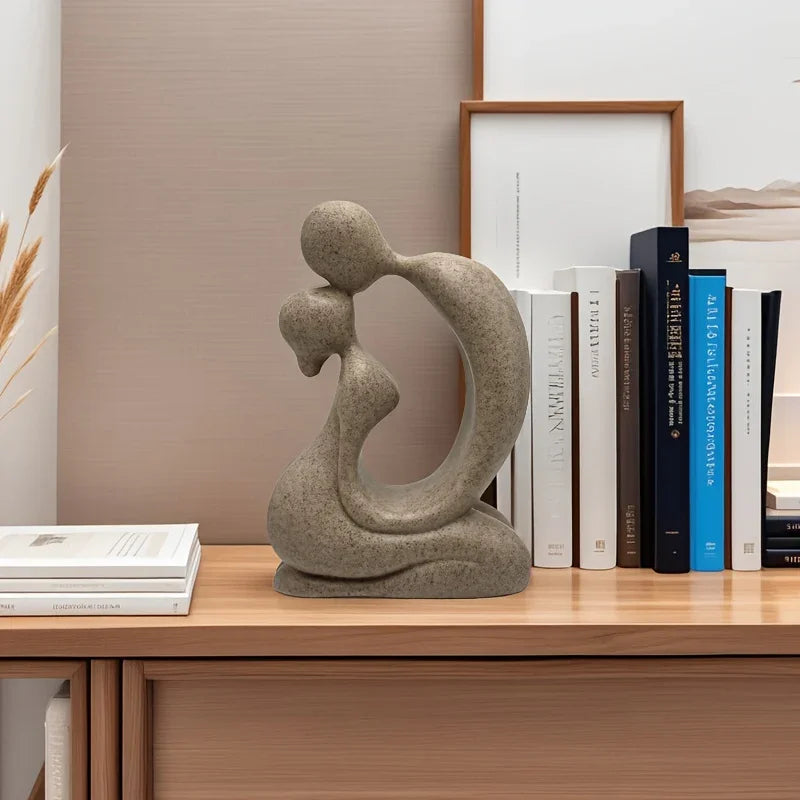 Abstract Art Figure, Creative Couple Kissing, Bar Cabinet Tv Stand Bedroom Home Decorabstract Art... - House Of Avana