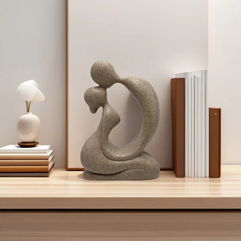 Abstract Art Figure, Creative Couple Kissing, Bar Cabinet Tv Stand Bedroom Home Decorabstract Art... - House Of Avana