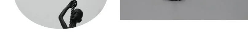 Abstract Statue - Dancing Girl Iron Finish, angled view - House Of Avana