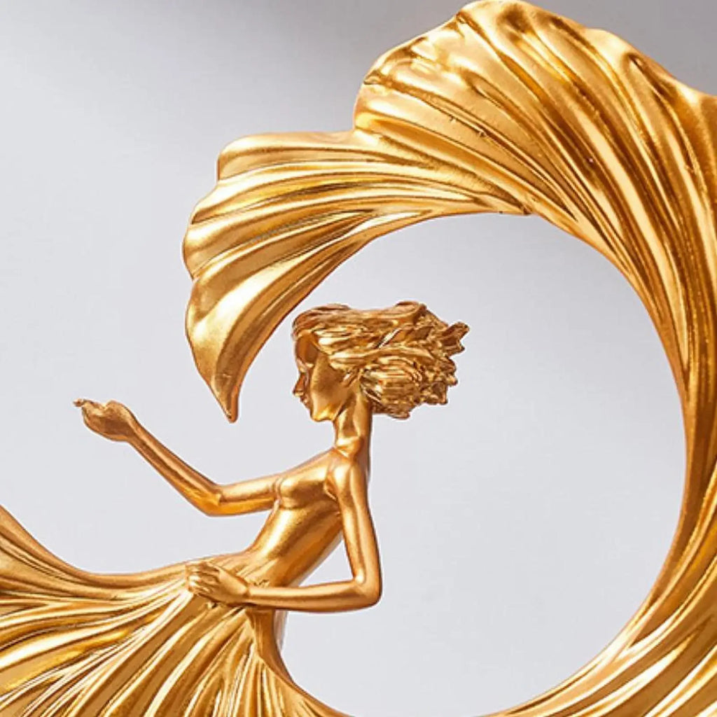 Abstract Modern Ballet Dancer Statue, top view - House Of Avana