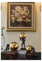 Modern Gymnast Statue - Abstract Figure Desktop, angled view - House Of Avana