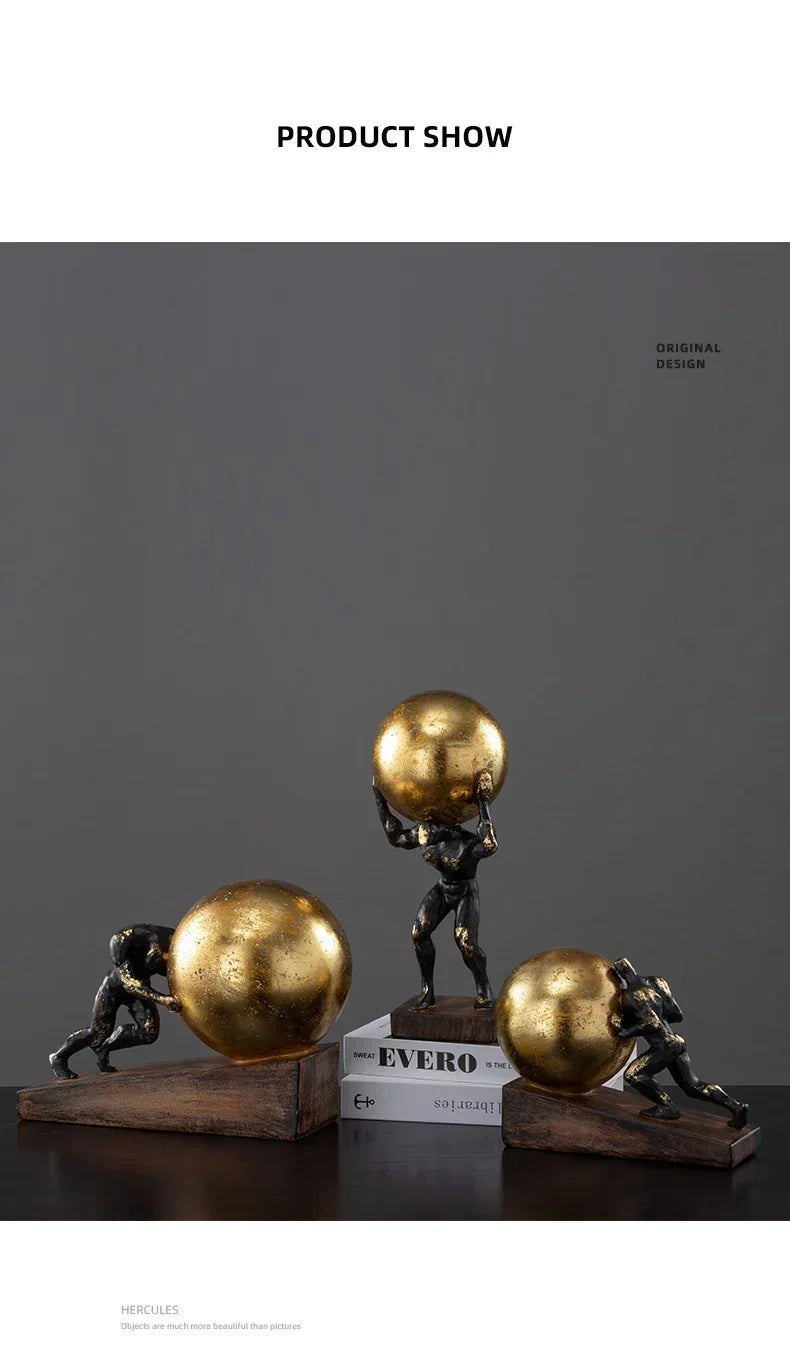 Modern Gymnast Statue - Abstract Figure Desktop, product packaging - House Of Avana