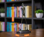 Bronze walking man statue - default title
