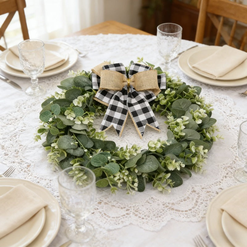 Wreath - Fresh Eucalyptus Green Artificial