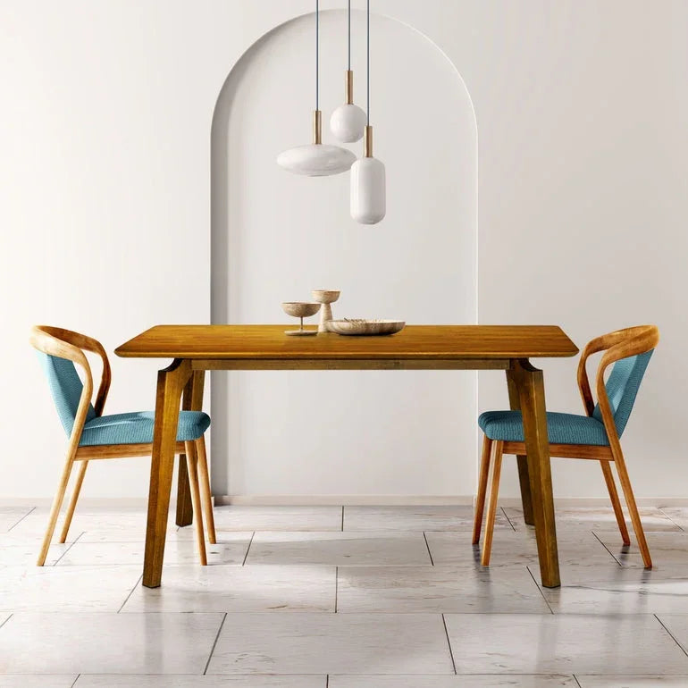 Acacia Verve 48" Solid Wood Dining Table - Ideal Kitchen Table for 4
