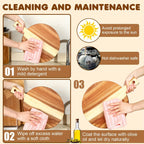 [Acacia Wood Boards] Set Of 4 Thick Acacia Wood Cutting Boards With Handles, Assorted Sizes Large Charcuterie Boards, Butcher Block Serving Tray For Cheese, Meat, Pizza, Vegetables, Bread, Kitchen Dining Room - House Of Avana