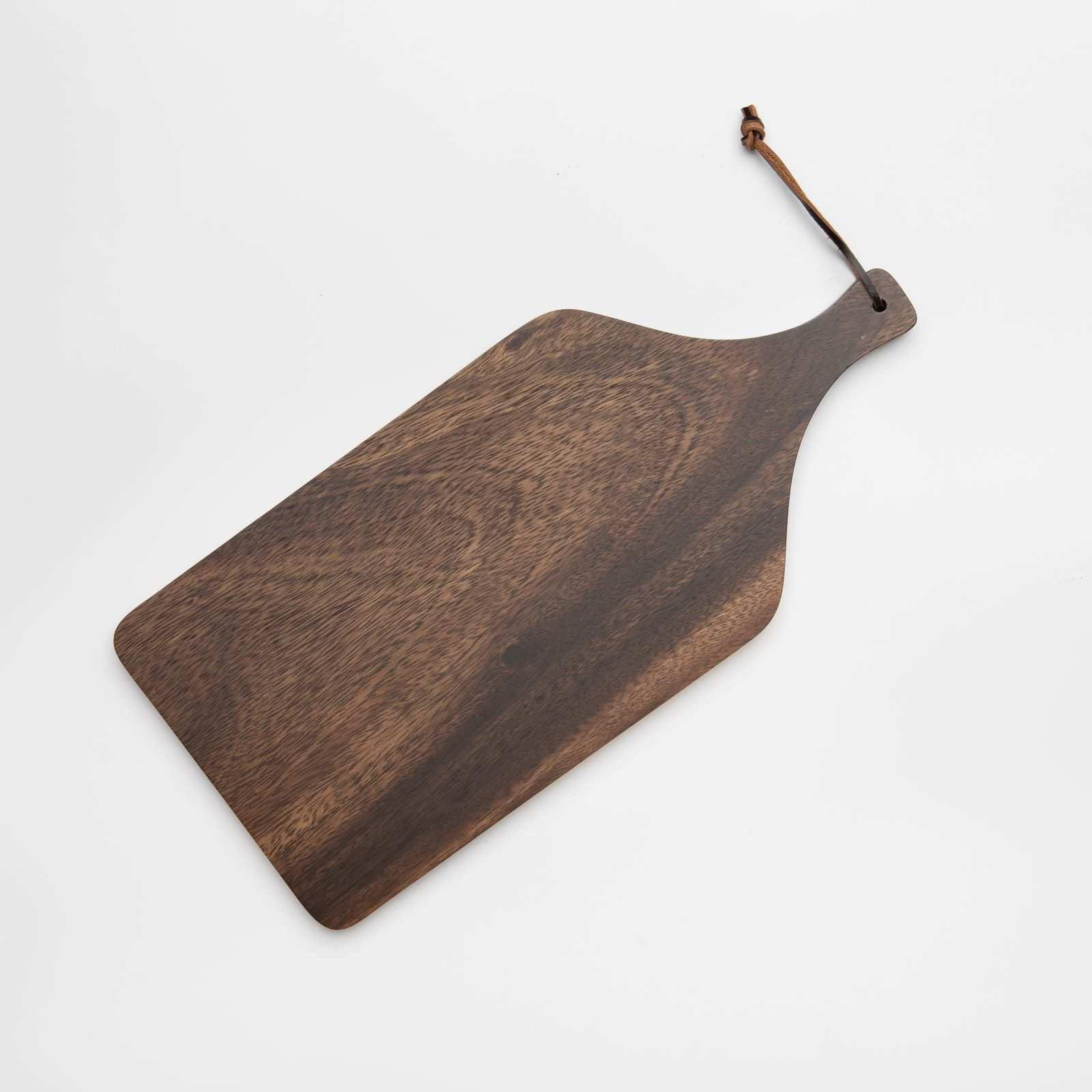 Acacia Wood Cheese Board, front view - House Of Avana