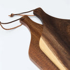 Acacia Wood Cheese Board, back view - House Of Avana