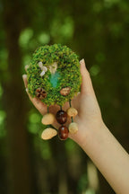 "Acorn Family" Moss Forest Fridge Magnet