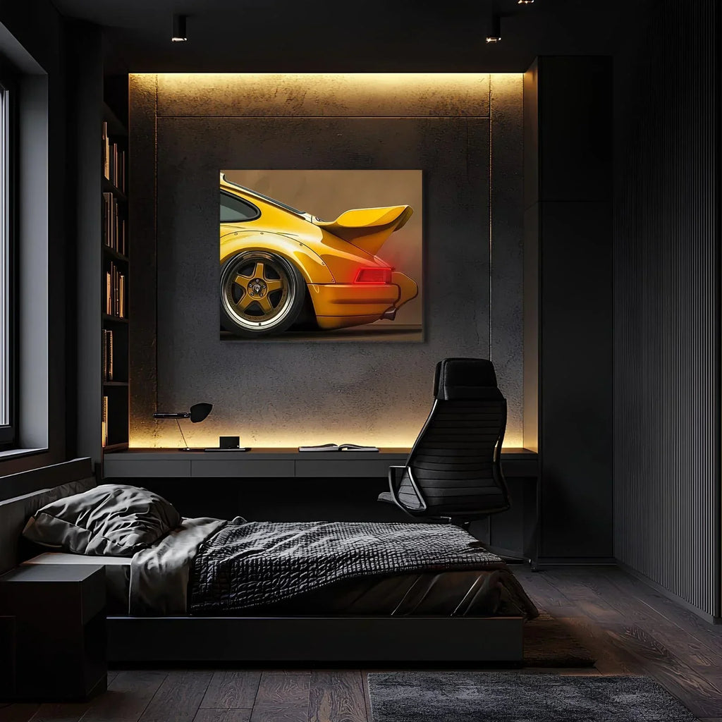 Acrylic Poster with Neon Lights | Custom Led Backlit Wall Art | High-quality Automotive Poster for Car... - House Of Avana