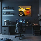 Acrylic Poster with Neon Lights | Custom Led Backlit Wall Art | High-quality Automotive Poster for Car... - House Of Avana