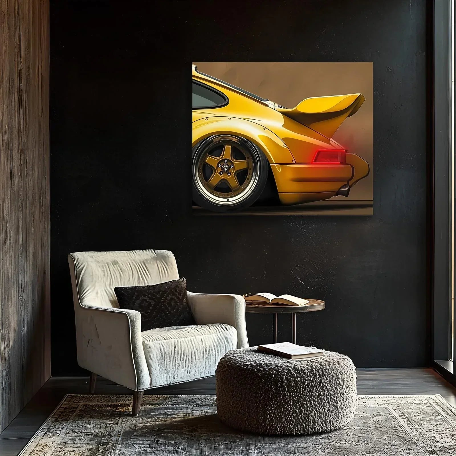 Acrylic Poster with Neon Lights | Custom Led Backlit Wall Art | High-quality Automotive Poster for Car... - House Of Avana
