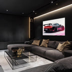 Acrylic Uv Printed Led Car Poster – Backlit Neon Wall Decor, side view - House Of Avana