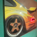 Acrylic Uv‑printed Car Neon Poster with Led Glow – Custom Sizes Available, detail shot - House Of Avana