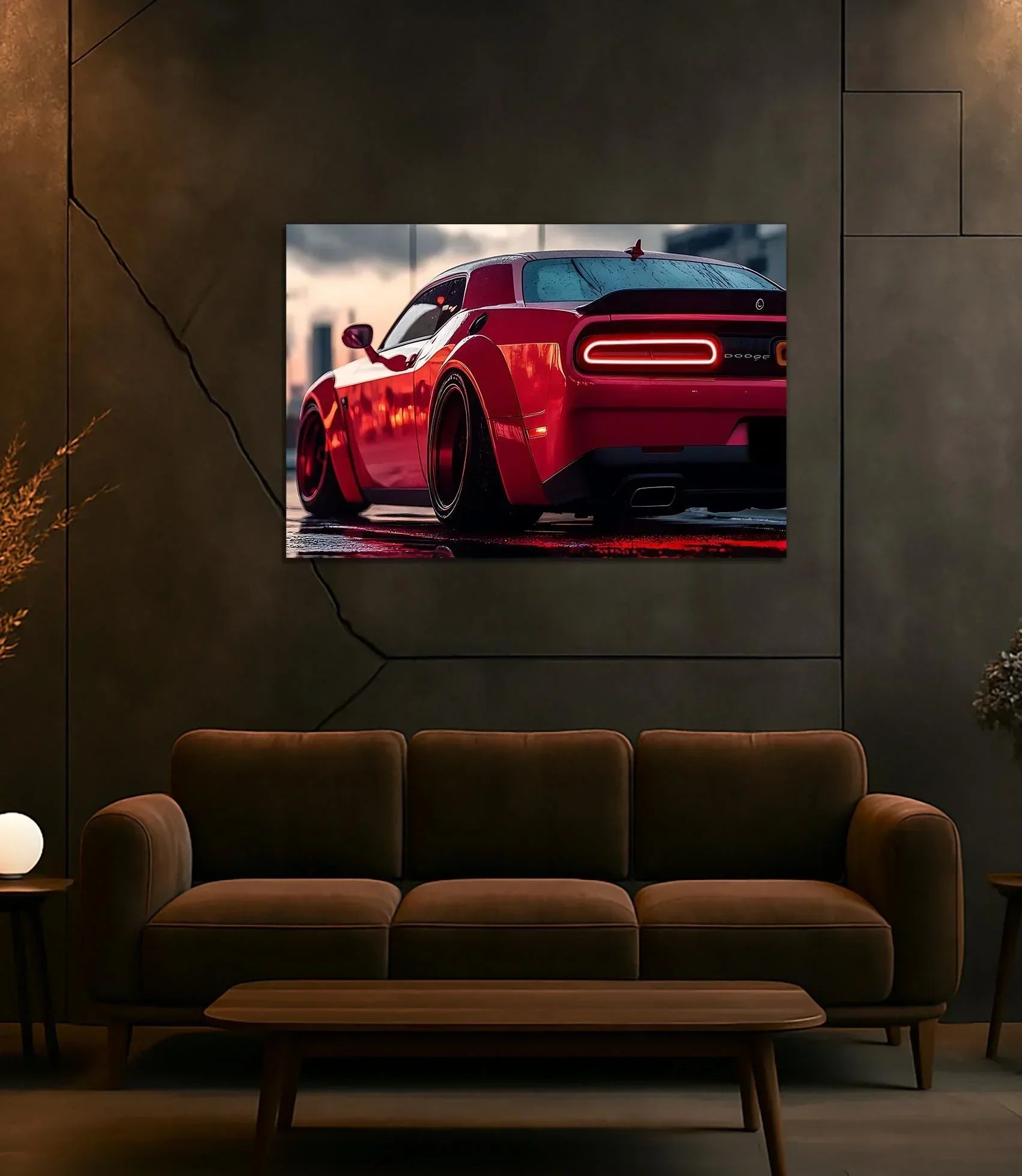 Acrylic Uv‑printed Car Poster with Integrated Neon Led Lighting, lifestyle image - House Of Avana