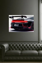 Acrylic Uv‑printed Rear Sport Car Led Art with Remote Control, lifestyle image - House Of Avana