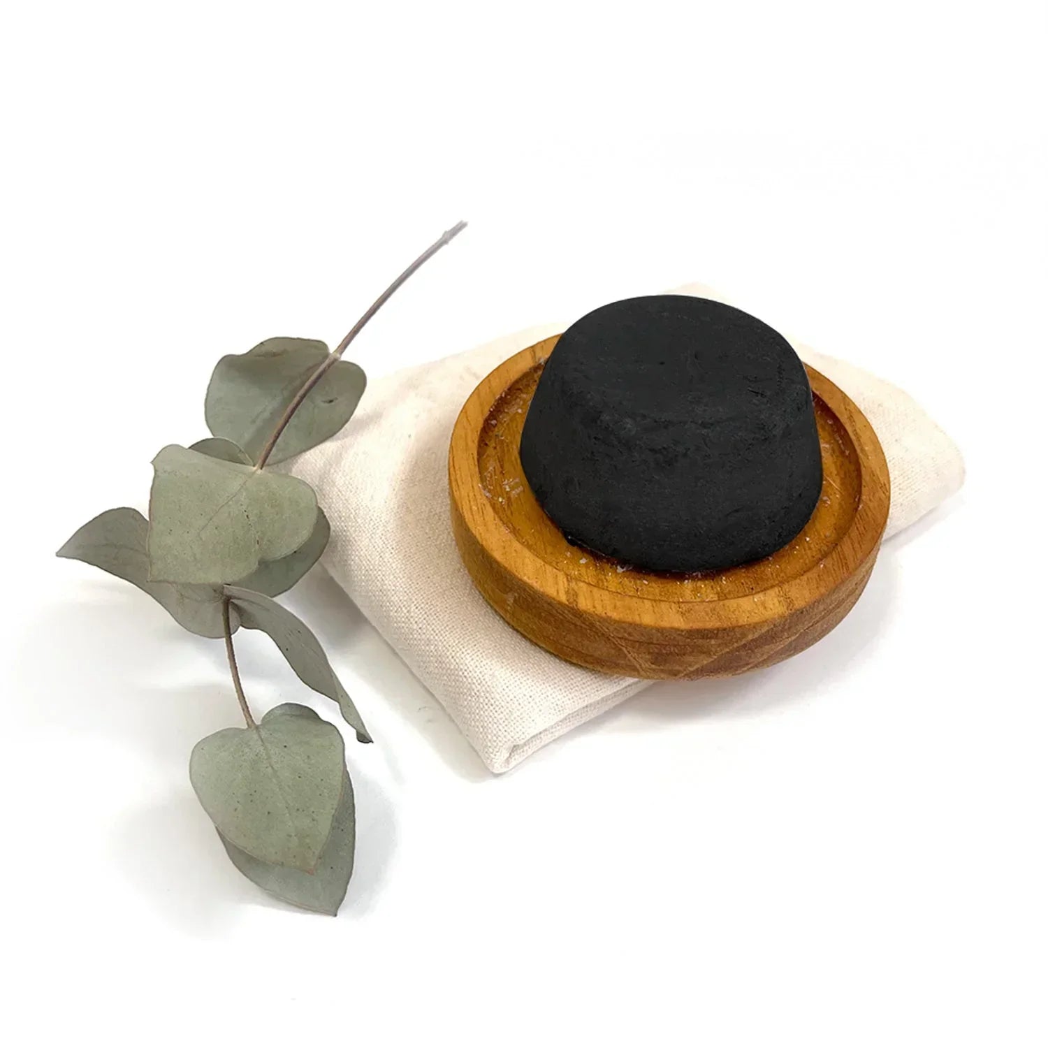 Activated Charcoal Bar Face Soap - Blackbird, front view - House Of Avana