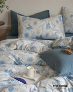 Adèle French Countryside Bedding Set / Blue Ever Lasting