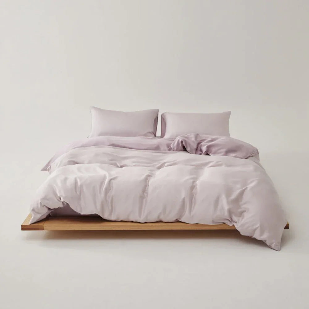 Adeline Pastel Silky Cooling TENCEL™ Bedding Set / Pink Ever Lasting