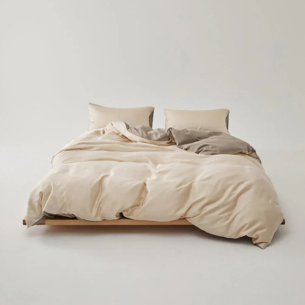 Adeline Pastel Silky Cooling TENCEL™ Bedding Set / Pink Ever Lasting