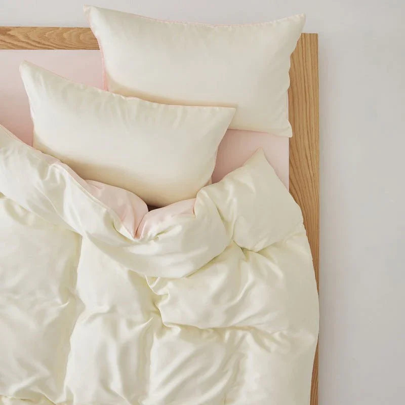 Adeline Pastel Silky Cooling TENCEL™ Bedding Set / Pink Ever Lasting