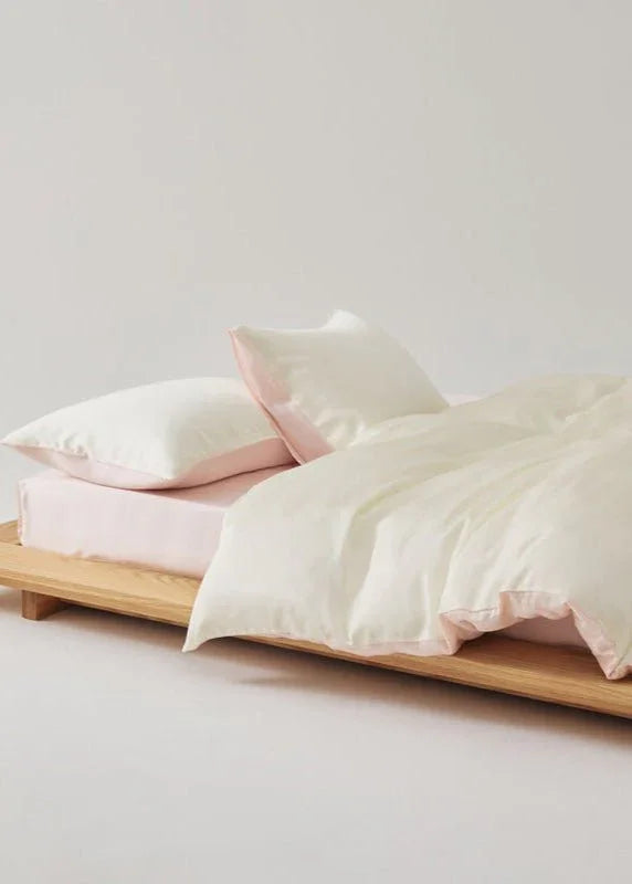 Adeline Pastel Silky Cooling TENCEL™ Bedding Set / Pink Ever Lasting