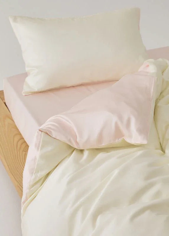 Adeline Pastel Silky Cooling TENCEL™ Bedding Set / Pink Ever Lasting
