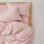 Adeline Pastel Silky Cooling TENCEL™ Bedding Set / Pink Ever Lasting