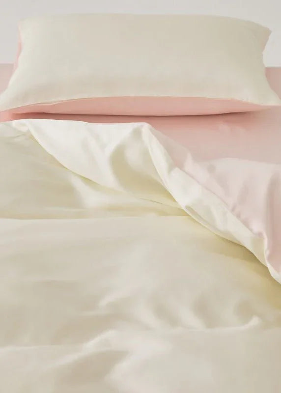 Adeline Pastel Silky Cooling TENCEL™ Bedding Set / Pink Ever Lasting
