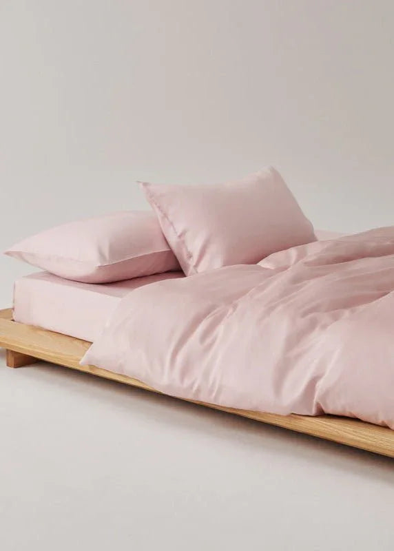 Adeline Pastel Silky Cooling TENCEL™ Bedding Set / Pink Ever Lasting