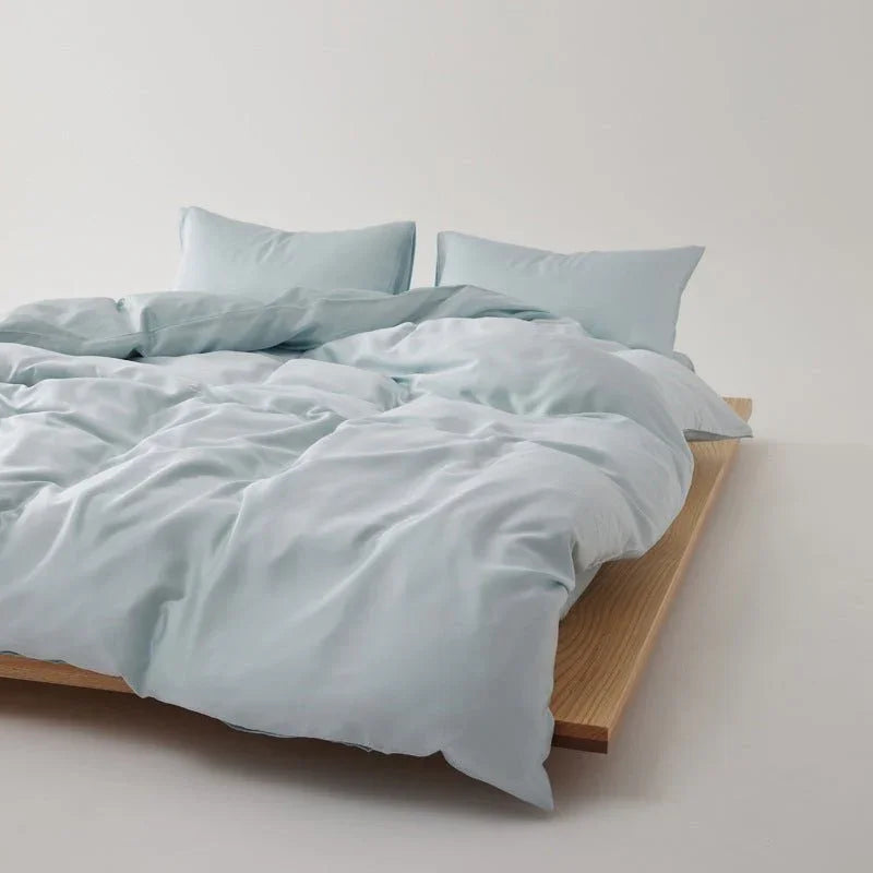 Adeline Pastel Silky Cooling TENCEL™ Bedding Set / Green Ever Lasting