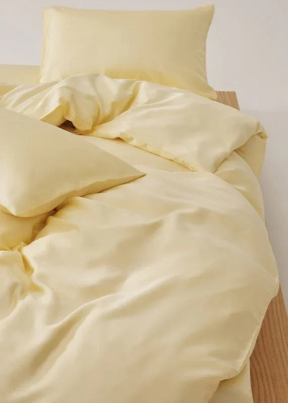 Adeline Pastel Silky Cooling TENCEL™ Bedding Set / Green Ever Lasting