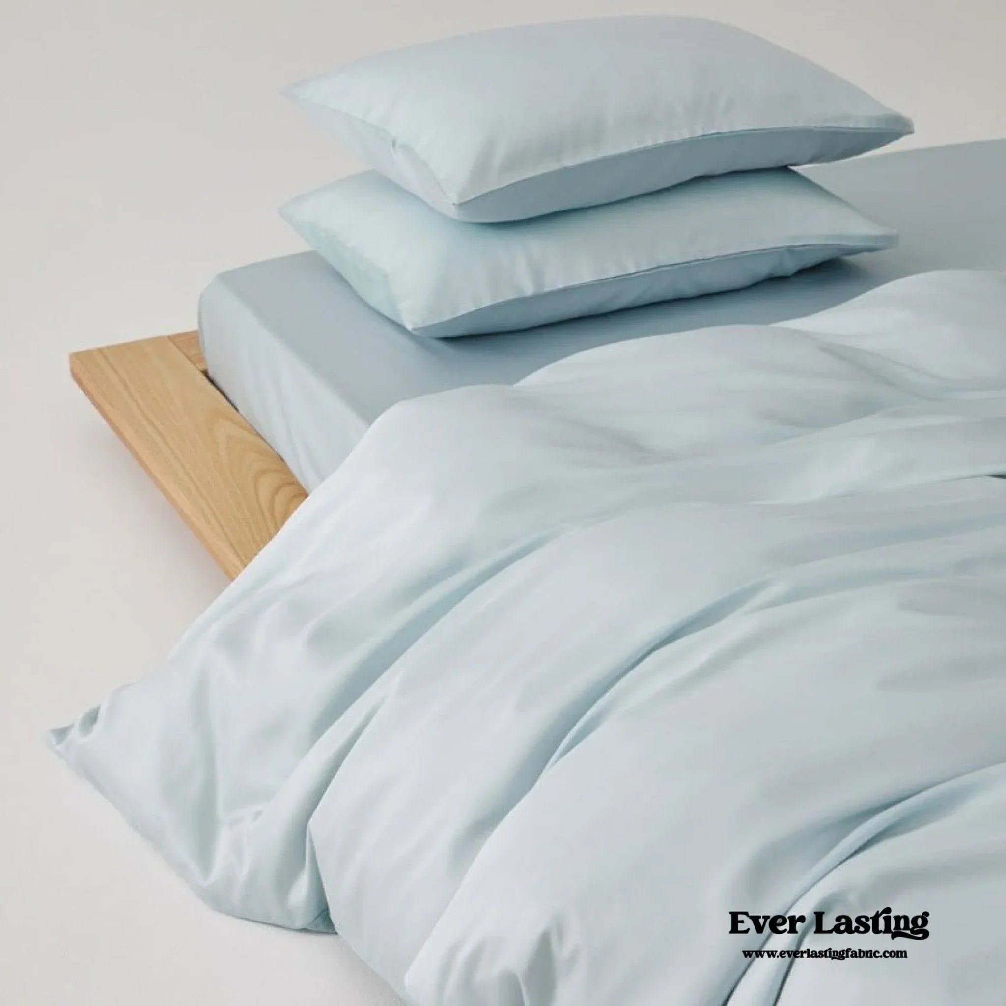 Adeline Pastel Silky Cooling Tencel™ Bedding Set / Coffee, texture detail - House Of Avana