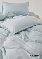 Adeline Pastel Silky Cooling Tencel™ Bedding Set / Coffee, dimensions view - House Of Avana